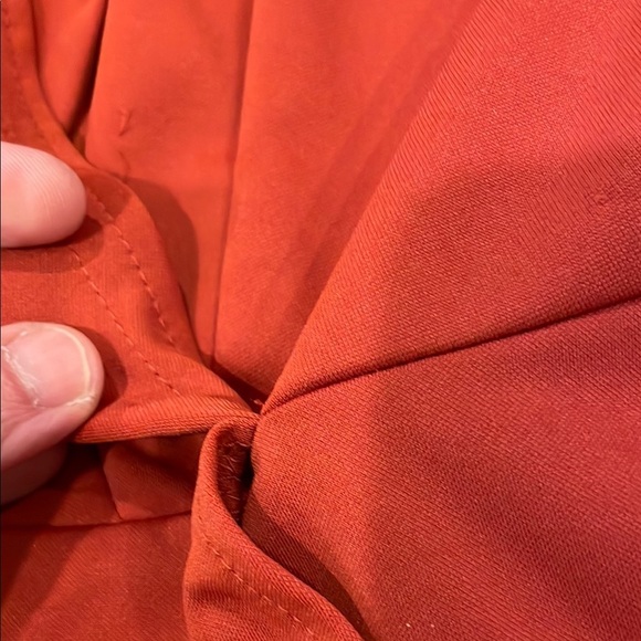 Grace Karin Elegant Rust Peplum Blouse/blazer Small - Picture 5 of 7